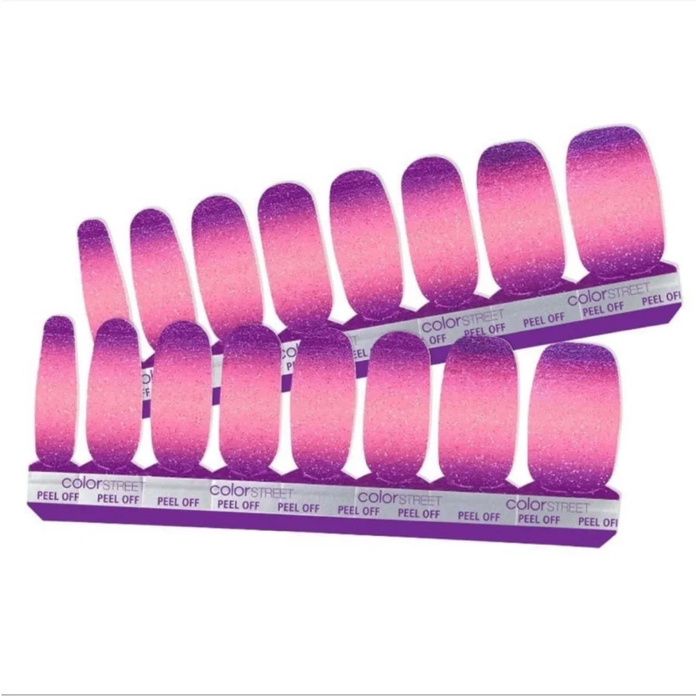 *Retired* Color Street: Til the Glitter End | Pink Purple Gradient Glitter Party